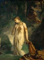 Theodore Chasseriau  - Bilder Gemälde - Susanna im Bade