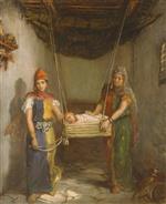 Theodore Chasseriau  - Bilder Gemälde - Two Jewish Women of Constantine