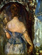 Edouard Manet  - paintings - Vor dem Spiegel
