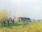 Alfred Sisley - Peintures - Corps de ferme 