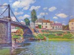 Alfred Sisley - paintings - Bridge at Villeneuve la Garenna
