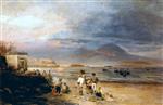 Bild:Fishermen on the Bay of Naples with Vesuvius Beyond