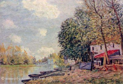 Der Loing in Moret