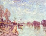 Alfred Sisley - Peintures - La Seine à Suresnes
