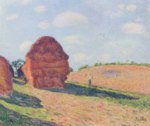 Alfred Sisley - paintings - Die Strohmieten