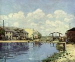 Alfred Sisley - Bilder Gemälde - Kanal