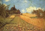 Alfred Sisley  - paintings - Kornfeld