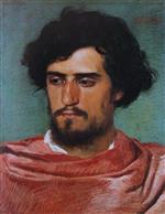 Arnold Böcklin  - Bilder Gemälde - Kopf eines Römers