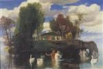 Arnold Böcklin  - Bilder Gemälde - Lebensinsel