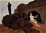 Arnold Böcklin  - Bilder Gemälde - Odysseus und Kalypso