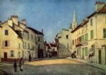 Alfred Sisley  - paintings - Square in Argenteuil (rue de la Chaussee)