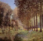 Alfred Sisley  - Peintures - Repos sur la rive d´un fleuve