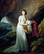 Louis Leopold Boilly  - Bilder Gemälde - Portrait of a Woman in a Cave