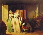 Louis Leopold Boilly  - Bilder Gemälde - The Visit Returned