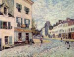 Alfred Sisley  - Bilder Gemälde - Straße in Marly