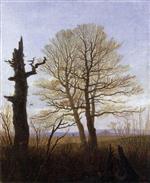 Carl Gustav Carus  - Bilder Gemälde - Landschaft im Vorfrühling