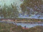 Alfred Sisley  - Bilder Gemälde - Weg der alten Fähre in By