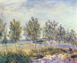 Alfred Sisley  - Peintures - Prairie à By