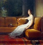 Francois Pascal Simon Gerard - Bilder Gemälde - Madame Bonaparte at Malmaison