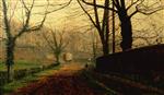 John Atkinson Grimshaw - Bilder Gemälde - Autumn Sunshine, Stapleton Park near Pontefract