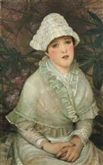 John Atkinson Grimshaw  - Bilder Gemälde - My Wee White Rose