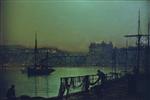 John Atkinson Grimshaw  - Bilder Gemälde - Scarborough,Lights