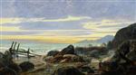 John Atkinson Grimshaw  - Bilder Gemälde - The Ironbound Shore