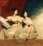 Thomas Lawrence - Bilder Gemälde - A double portrait of the Fullerton sisters