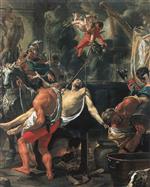 Charles Le Brun - Bilder Gemälde - Das Martyrium Johannes des Evangelisten an der Lateinische Pforte
