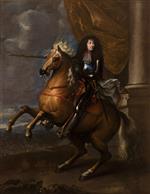 Charles Le Brun - Bilder Gemälde - Ludwig XIV von Frankreich, Reiterbildnis