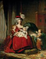 Bild:Marie Antoinette mit ihren Kindern Thérèse, Louis Joseph und Louis Charles