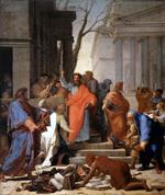 Eustache Le Sueur - Bilder Gemälde - Paulus predigt zu Ephesus