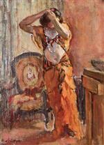 Henri Lebasque - Bilder Gemälde - A Woman Dressing