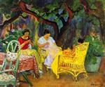 Henri Lebasque - Bilder Gemälde - Afternoon in the Garden