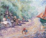 Henri Lebasque - Bilder Gemälde - Bathers by the River