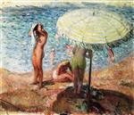 Henri Lebasque - Bilder Gemälde - Bathers on the Beach