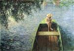 Henri Lebasque  - Bilder Gemälde - Boat on the Marne