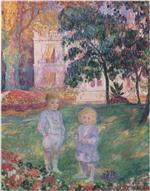 Henri Lebasque  - Bilder Gemälde - Children in the garden