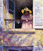 Henri Lebasque  - Bilder Gemälde - Fillette à la Fenêtre