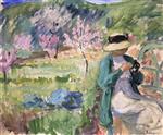 Henri Lebasque  - Bilder Gemälde - Girl in an Orchard