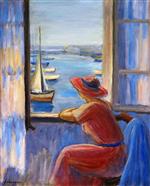 Henri Lebasque  - Bilder Gemälde - In Front of the Window, Ile d'Yeu