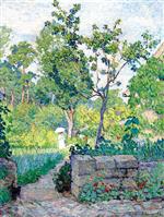 Henri Lebasque  - Bilder Gemälde - In the Garden at Champigné