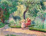 Henri Lebasque  - Bilder Gemälde - In the Garden at Montévrain