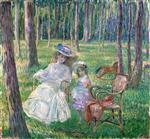 Henri Lebasque  - Bilder Gemälde - Mother and Child in the Park