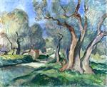 Henri Lebasque  - Bilder Gemälde - Path among the Olive Trees