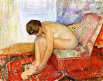 Henri Lebasque  - Bilder Gemälde - Seated Female Nude