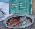Henri Lebasque  - Bilder Gemälde - Still Life with Fish