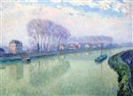 Henri Lebasque  - Bilder Gemälde - The Marne at Ponponne