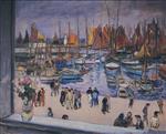 Henri Lebasque  - Bilder Gemälde - The Port at Saint Tropez