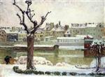 Henri Lebasque  - Bilder Gemälde - Winter in Lagny